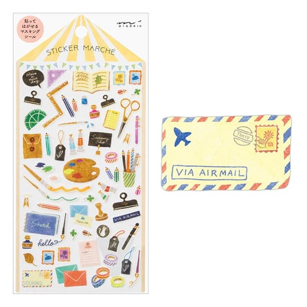 Midori Sticker 2380 Marché Stationery