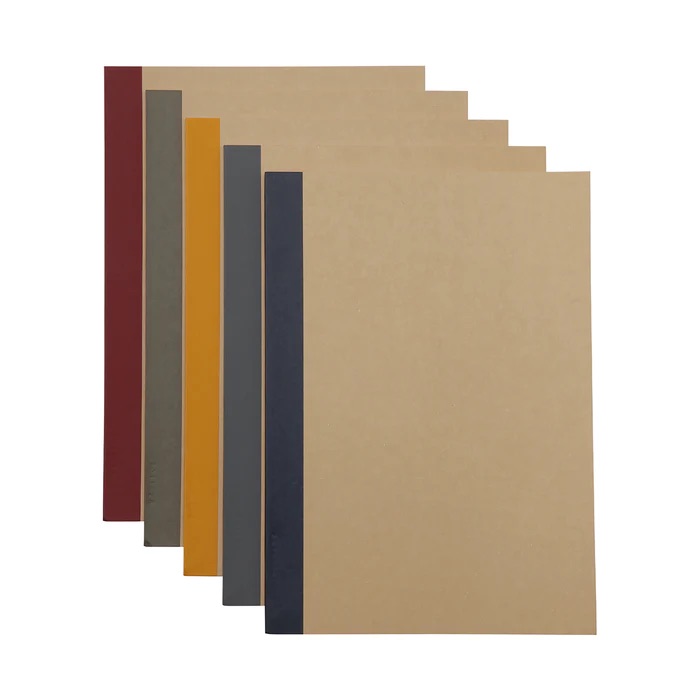 Muji Planting Tree Paper Bind Ruled Notebook 5 Pcs Set